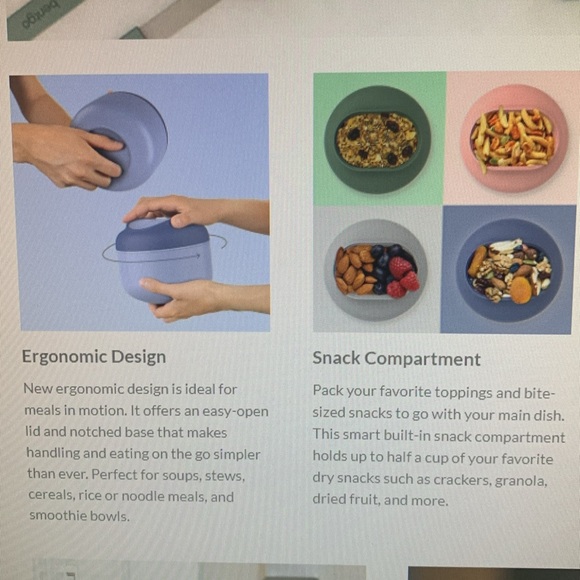 Bentgo Lunch Bowl Green - Picture 6 of 7